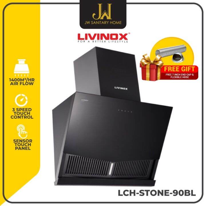 Jw Livinox Lch Stone 90bl Cooker Hood Package Kitchen Hood Cooker Hood