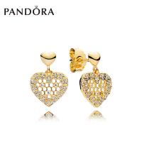 Pandoraˉ Shine Honeycomb Lace Earrings 267068CZ Elegant Personality Earrings Women Hoop earrings Stud earrings Drop earrings Women Jewelry Pandoraˉ earrings Stud earrings