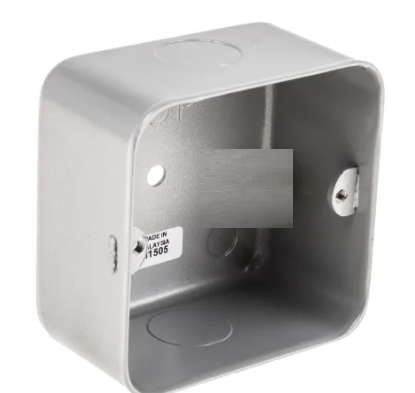 เอ็มเคบ๊อก-3x3-mk-electric-metalclad-silver-matt-aluminium-back-bostandar-flush-mount-สีเงิน-หรือ-สีขาว