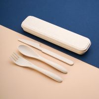 Case Work For Use School Reusable Camping Picnic Travel Cutlery Set