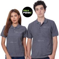 เสื้อโปโล สีท็อปดายดำ สีล้วน polopeak