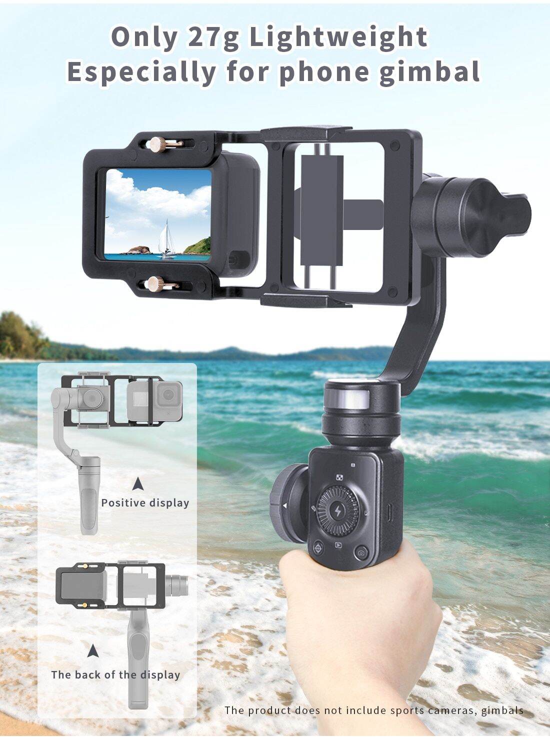 Handheld Stabilizer Gimbal Adapter Switch Mount Plate For DJI OM5 OM4