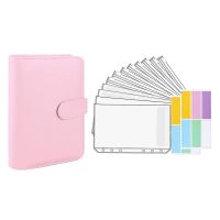 Hot Deals A6 Loose-Leaf Notepad Binder Pocket Zipper Bag Macaron Notebook Handbook