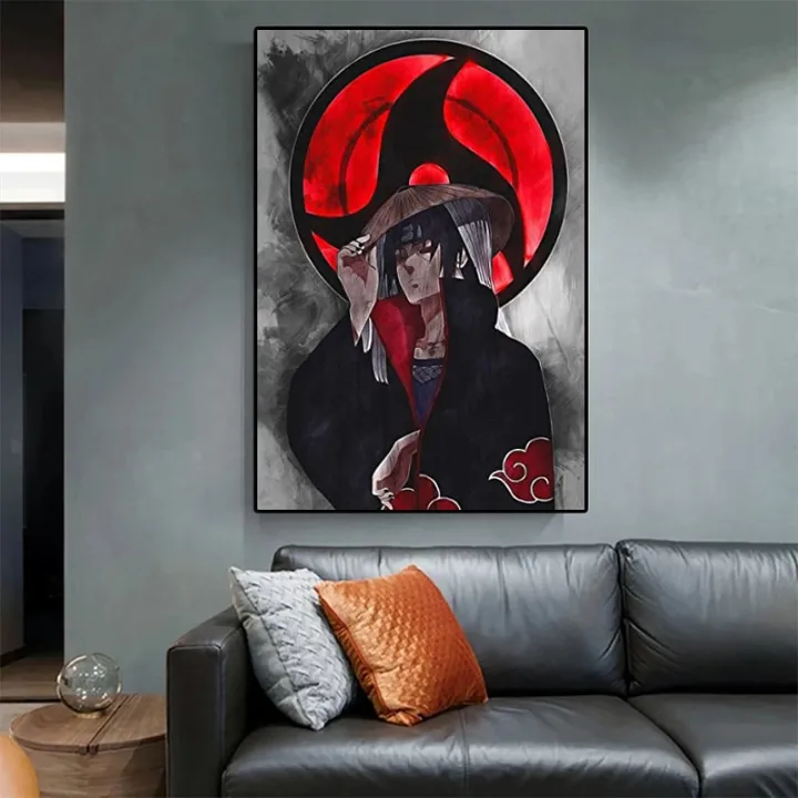 Anime Decor Poster Naruto Itachi Art Painting Wall Decor Print Picture for  Modern Home Living Room Decoration Gift Painting | Lazada PH