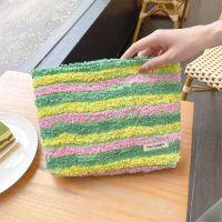 Retro Plush Stripe Womens Clutch Purse Cosmetic Bags Contrast Color Female Makeup Case Handbags Winter Travel Large Storage Bag