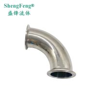 【Natural element】 ShengFeng 1/2 39; 39; 2 39; 39; สแตนเลส304 316L Tri Clamp ปลอกโลหะ90องศาสุขาภิบาลสั้นข้อศอกท่อที่เหมาะสม Homebrew