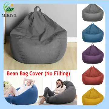 Waterproof Stuffed Animal Storage/Toy Bean Bag Solid Color Oxford Chair  Cover Large Beanbag(filling is not included)