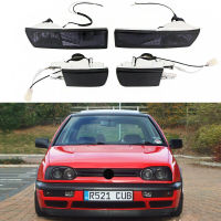 4PCS Set Car Smoked Front Bumper Fog Light + Turn Signal Lamp For VW Jetta MK3 Golf 1992 1993 1994 1995 1996 1997