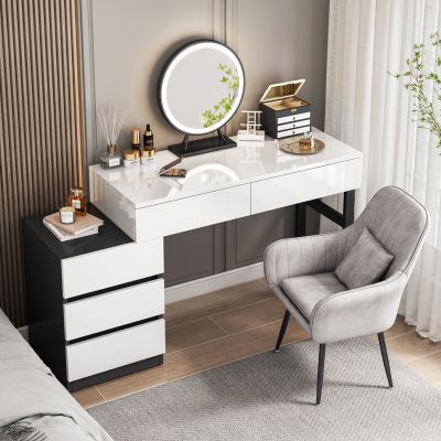 [COD] light luxury modern minimalist bedroom ins style telescopic makeup apartment dressing storage cabinet integrated