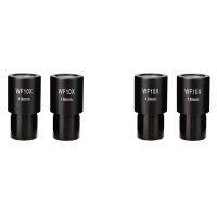 4 PCS WF10X Widefield Eyepiece Biological Microscope Optical Lens Eyepiece Wide Angle 23.2mm Mounting Size