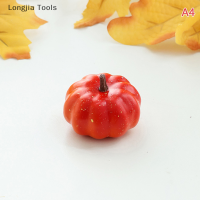 Longjia Tools ผักจำลองประดิษฐ์ฟักทองฮาโลวีนขนาดเล็กงานประดิษฐ์ทำมืองานฝีมือฮาโลวีนงานปาร์ตี้ตกแต่งสวน