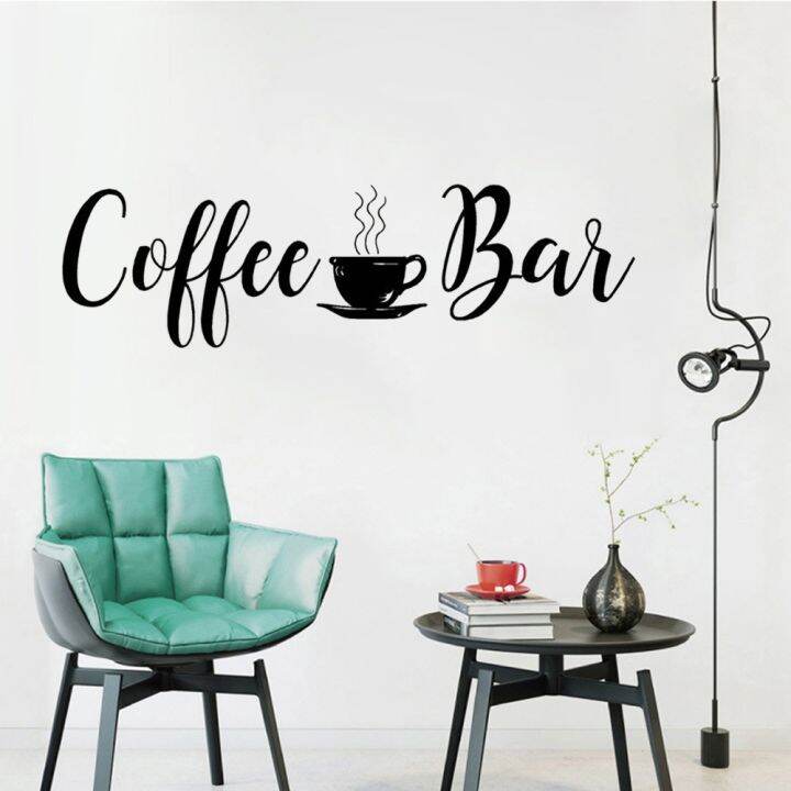 24-home-accessories-coffee-bar-quotes-wall-decal-kitchen-home-wall-decor-ไวนิลสติกเกอร์ไวนิล-design-coffee-bar-wall-mural-wallpaper