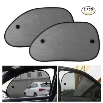 2X Car Side Window Net Sun Shade Shied Solar Mesh Film Sticker UV Protector  Tint