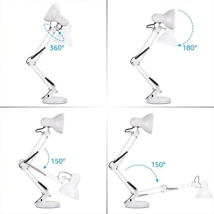 yaya-โคมไฟอ่านหนังสือ-โคมไฟตั้งโต๊ะ-ปรับระดับได้รอบทิศทาง-table-reading-lamp-adjustable