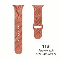 xinpan For Apple Watch Band 40MM 44MM 49MM 45MM 42MM 41MM 38MM texture Silicone Bracelet Strap Solo Loop For iWatch 7 S8 SE 6 5 4 3