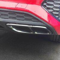 New Product Car Styling Exhaust Tail Throat Frame Decoration Sticker Trim For Audi A3 8Y 2021 Exterior Tail Pipe Accessories