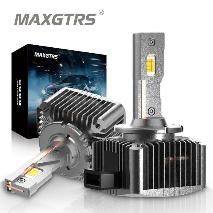 MAXGTRS 2x Super Bright 24000Lm Canbus Car LED Headlight Bulbs D1S D3S