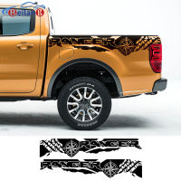 2021 2PCS Vinyl Car Stickers Tire Stamping Compass Adventure Off Road Graphic Decals For Ford Ranger Raptor Pickup Accessories