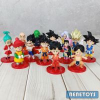 โมเดล Dragonball ดราก้อนบอล ชุด 13 ตัว [✨ยกชุด ] รวมตัวละครตอนเด็ก สูงประมาณ 7-8 cm