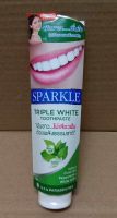 ยาสีฟัน สปาร์คเคิล ทริ้ปเปิ้ล ไวท์ SPARKLE TRIPLE WHITE TOOTHPASTE ขจัดคราบเหลือง ปรับฟันให้ขาว ขจัดคราบบนผิวฟัน ไม่เสียวฟัน ไม่ทำลายเคลือบฟัน100 g