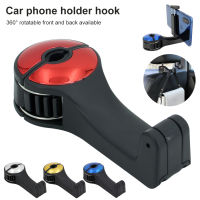 【cw】2 In 1 Car Gadget Car Back Seat Hanger Hook Organizer Car Headrest Hook with Phone Holder for Handbag Car 2 Interior Accessorieshot