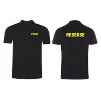 Polo Shirt Tshirt Shirt Collar Distro POLiSi RESERSE Plain custom Indonesian Men Women Cool Adult Child Words Sale police Cream Melody Maintaining police Cream Maintenance Republic Words 88