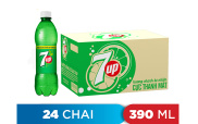 Thùng 24 chai Nước ngọt có gaz 7 UP 390ml