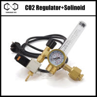 CO2 เรกูเลเตอร์คาร์บอน เกลียวไทย พร้อมโซลินอยด์ Solenoid 220V-240V CO2 Regulator