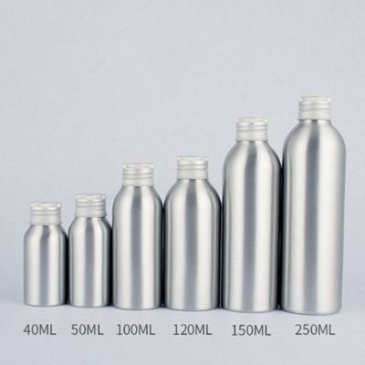 40-250ml Container cosmetics Sub-bottle aluminum 40-250ml Silver Women Travel perfume Large highquality