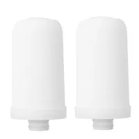 2PCS Ceramic Filter Water Tap Filtration Tap Water Filter Cartridge Replacement Kitchen Faucet Purifier for Home