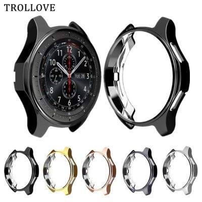 Gear S3 Frontier case For Samsung Galaxy Watch 46mm 42mm Band Strap Cover Soft TPU Plated All Around Protective Case Shell Frame