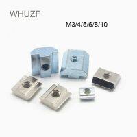 WHUZF M3 M4 M5 M6 M8 M10 T Block Square Nuts T-Track Sliding Hammer Nut for Fastener Aluminum Profile 2020 3030 4040 4545 Nails Screws Fasteners