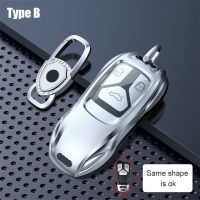 Zinc Alloy Car Key Case Cover Fashion Sport Car Shape Keychain for Audi A6 A4 A3 Q3 Q5 Q7 A7 A8 Car Accessories Interior