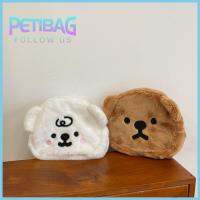 PETIBAG สาวเลดี้ การ์ตูนลายการ์ตูน กระเป๋าเครื่องสำอางแต่งหน้า กระเป๋าถือแบบถือ กระเป๋าใส่หูฟัง กระเป๋าใส่เหรียญ ถุงเก็บสัมภาระ กระเป๋าใส่ของ ที่ใส่บัตร กระเป๋าเงินสำหรับใส่เงิน กระเป๋าสตางค์ตุ๊กตาหมี