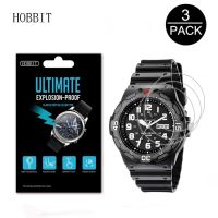 3Pack 5H Nano Explosion-proof Screen Protector for Casio Mens MRW-200H MRW200H MRW-210H MCW100H Watch Screen Protection Film Picture Hangers Hooks