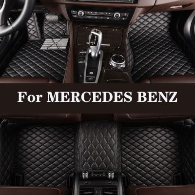 Full Surround Custom Leather Car Floor Mat For MERCEDES BENZ S-Class R-Class(6seat) CL CLA C117 Car Interior Car Accessories