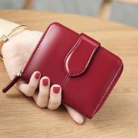 【CC】 Wax Wallet Leather Small Short Card Holder Coin Purse Wallets 2023 Purses for Womans