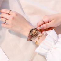 【Hot Sale】 Gypsophila diamond watch womens ins niche light luxury student party simple temperament retro square exquisite