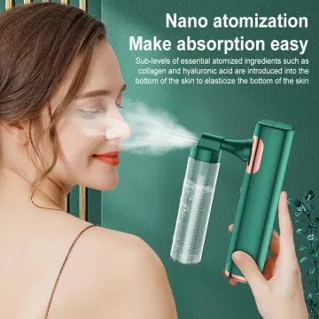 Cordless Handheld Airbrush Portable Nano Sprayer USB Skincare Compressor for Beauty Nano Moisturizing Spraye