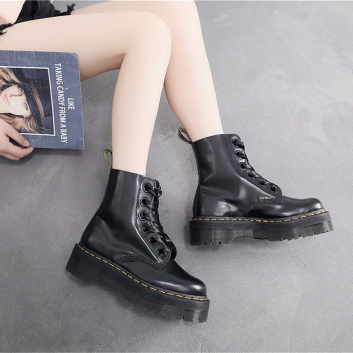 doc-dr-martens-air-wair-1460-มาร์ตินบู๊ทส์-6-ตารองเท้าแพลตฟอร์มหนังแท้นางแบบคู่รักรองเท้าทำงานunisex