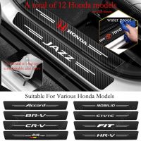 Honda Accord Br-v Cr-v Mugen Power Mobilio Hr-v Fit Brio Jazz Civic City Car Sill Sticker Anti-Scratch Waterproof Trunk Protector