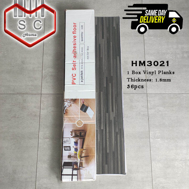 PER BOX HM3021 (36pcs) High Quality Selfadhesive Vinyl Wood Planks