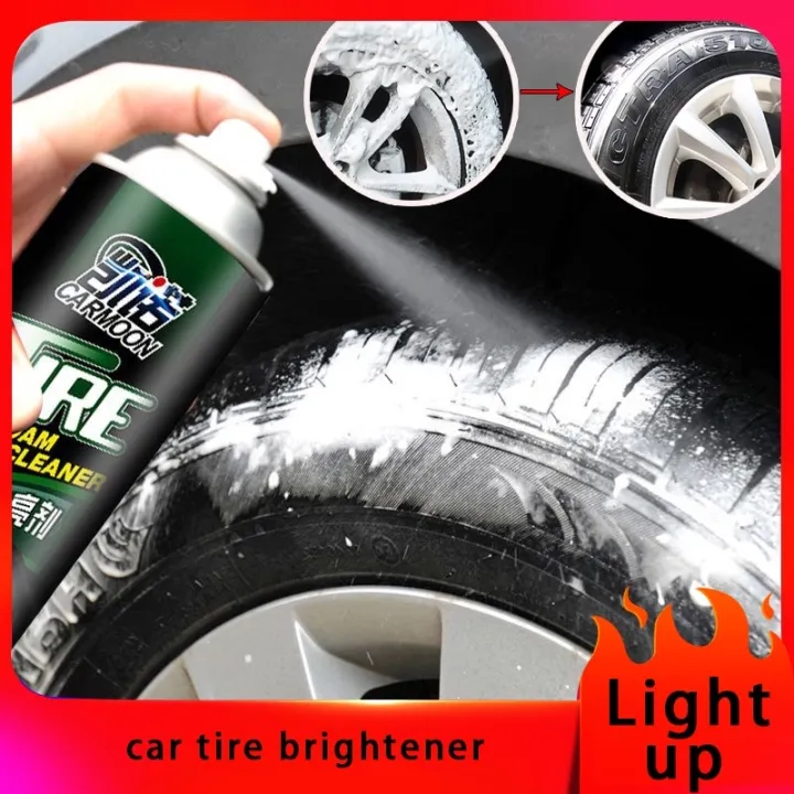 Tire foam cleaner black tire wax lotion high gloss spray cleaner