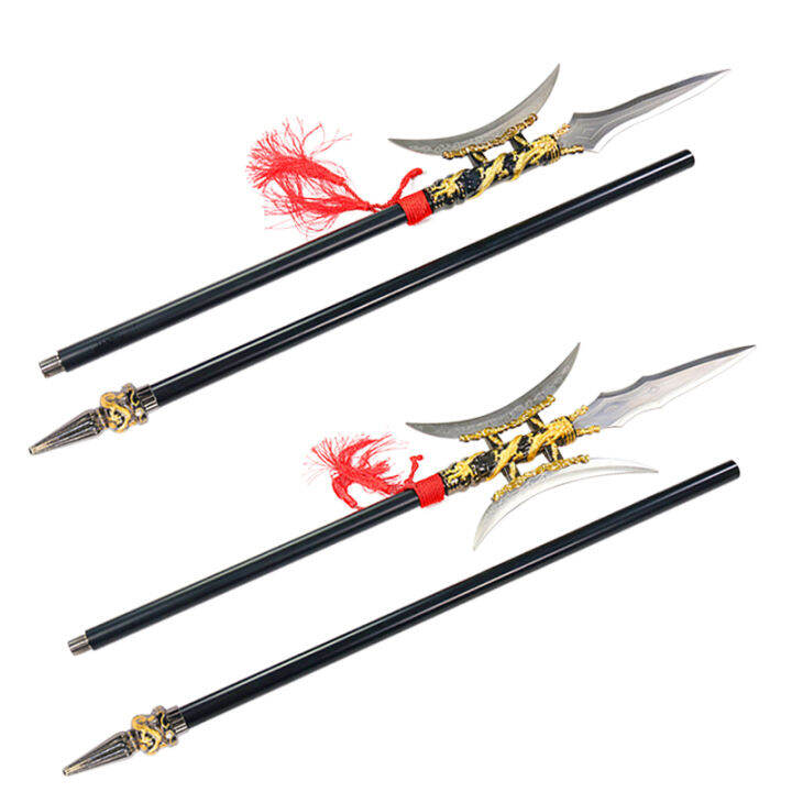 Lu Bu Fang Tian painted halberd red tassel gun silver scissors halberd ...