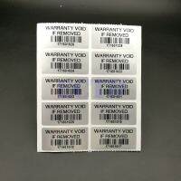 100PCS Tamper Proof Warranty Void Stickers No Returns If Removed 1.57" x 0.79" Barcodes and serial numbers Stickers Labels