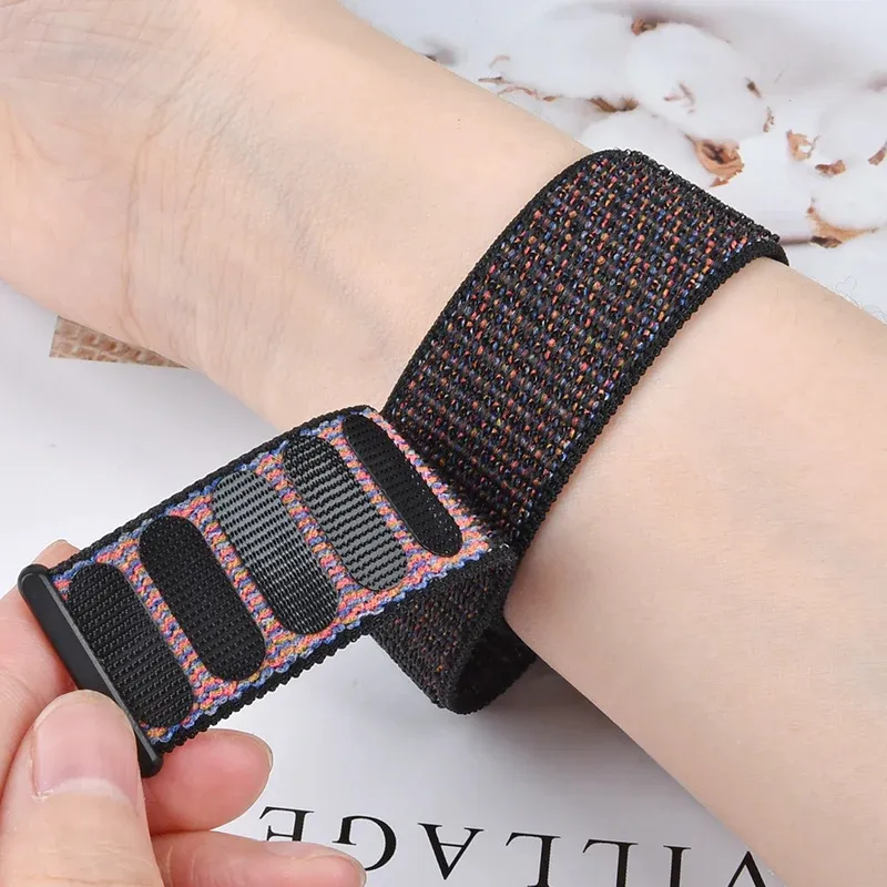 For Huawei Band 8 Nylon Watch Band Adjustable Sport Loop