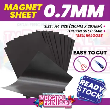 A4 Magnetic Sheets Flexible 0.5mm 1/1.5/2/3mm Thick for Spellbinder Dies  Crafts