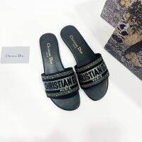 WOMEN FLAT SANDALS LEATHER งานสุดสลับเเท้ สั้งตัตพิเศษ ✅มาพร้อมกล่อง อุปกรณ์ ครบ? ถ่ายสดจากสินค้าจริง