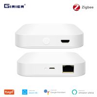 Tuya เกตเวย์ Zigbee บริดจ์ฮับอัจฉริยะแบบมีสาย/ไร้สายระบบแอปรีโมทคอนโทรลชีวิตอัจฉริยะสามารถใช้งานร่วมกับ Alexa Home Assistant