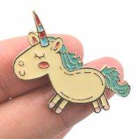 Timlee X223 New Cartoon Lovely Animals Unicorn Metal Brooch Pins Fashion Jewelry Wholesale